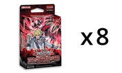 Yu-Gi-Oh The Crimson King Structure Deck Display Box Jack Atlas (8 Decks) - 1st Edition